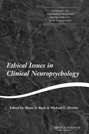 Ethical Issues in Clinical Neuropsychology book cover