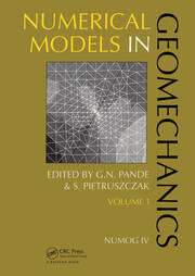 Numerical models in geomechanics, volume 1: Proceedings of the fourth international symposium, NUMOG IV, Swansea, 24-27 August 1992, 2 volumes book cover