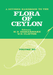 A Revised Handbook to the Flora of Ceylon - Volume 12 book cover