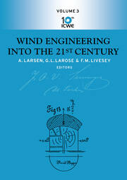 Wind Engineering Into The 21st Century: Proceedings of the Tenth International Conference on Wind Engineering, Copenhagen, Denmark, 21-24 June 1999 book cover