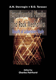 Experimental Physics and Rock Mechanics book cover