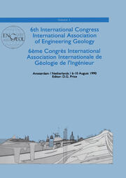 6th international congress International Association of Engineering Geology, volume 1: Proceedings / Comptes-rendus, Amsterdam, Netherlands, 6-10 August 1990 book cover