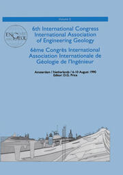 6th international congress International Association of Engineering Geology, volume 3: Proceedings / Comptes-rendus, Amsterdam, Netherlands, 6-10 August 1990 book cover
