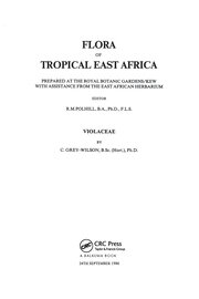 Flora of Tropical East Africa - Violaceae (1986) book cover