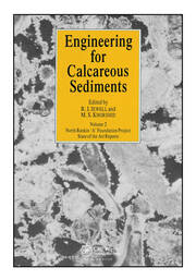 Engineering for Calcareous Sediments Volume 2 book cover