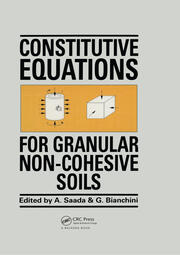 Constitutive Equations for Granular Non-Cohesive Soils book cover