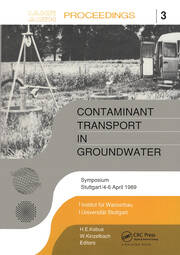 Contaminant Transport in Groundwater: Proceedings of an international symposium, Stuttgart, 4-6 April 1989 book cover