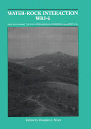 Water-Rock Interaction (WRI-6): Proceedings of the 6th international symposium (WRI-6), Malvern, UK, 3-6 August 1989 book cover