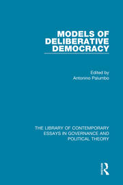 Models of Deliberative Democracy book cover