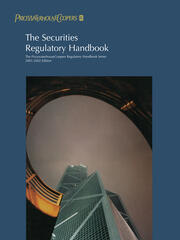 The Securities Regulatory Handbook: 2000-2001 book cover