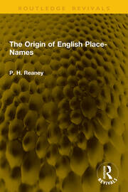 The Origin of English Place-Names book cover