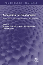 Accounting for Relationships: Explanation, Representation and Knowledge book cover