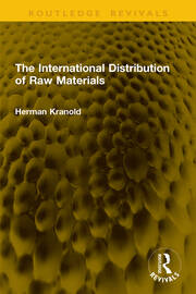The International Distribution of Raw Materials book cover