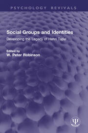 Social Groups and Identities: Developing the Legacy of Henri Tajfel book cover