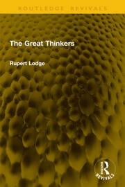 The Great Thinkers book cover