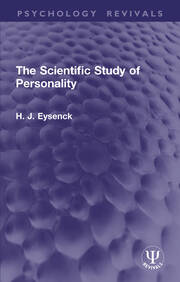 The Scientific Study of Personality book cover