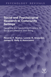 Social and Psychological Research in Community Settings: Designing and Conducting Programs for Social and Personal Well-Being book cover