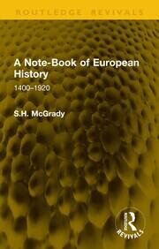 A Note-Book of European History: 1400–1920 book cover