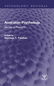 Australian Psychology: Review of Research book cover