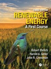 Renewable Energy: A First Course book cover