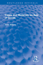 Cases and Materials on Sale of Goods book cover