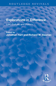 Explorations in Difference: Law, Culture, and Politics book cover