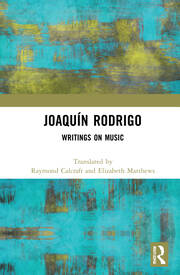 Joaquín Rodrigo: Writings on Music book cover