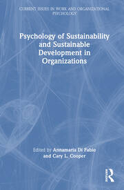 Psychology of Sustainability and Sustainable Development in Organizations book cover