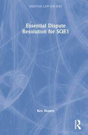 Essential Dispute Resolution for SQE1 book cover