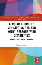 African Churches Ministering 'to and with' Persons with Disabilities: Perspectives from Zimbabwe book cover