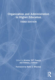 Organization and Administration in Higher Education book cover