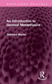 An Introduction to General Metaphysics book cover