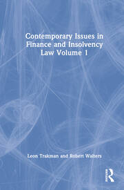 Contemporary Issues in Finance and Insolvency Law Volume 1 book cover