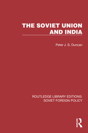 The Soviet Union and India book cover