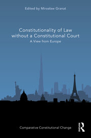 Constitutionality of Law without a Constitutional Court: A View from Europe book cover