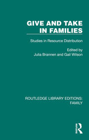 Give and Take in Families: Studies in Resource Distribution book cover
