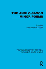 The Anglo-Saxon Minor Poems book cover