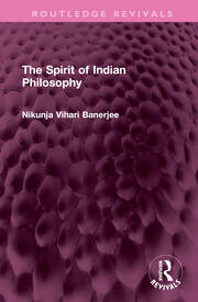 The Spirit of Indian Philosophy book cover