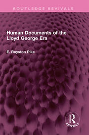 Human Documents of the Lloyd George Era book cover