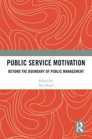 Public Service Motivation: Beyond the Boundary of Public Management book cover