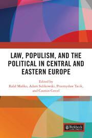 Law, Populism, and the Political in Central and Eastern Europe book cover