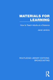 Materials for Learning: How to Teach Adults at a Distance book cover