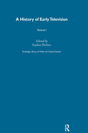 A History Of Early Television Vol 1 book cover