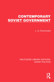 Contemporary Soviet Government book cover