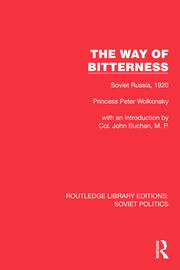 The Way of Bitterness: Soviet Russia, 1920 book cover