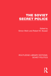 The Soviet Secret Police book cover