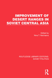 Improvement of Desert Ranges in Soviet Central Asia book cover