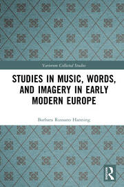 Studies in Music, Words, and Imagery in Early Modern Europe book cover