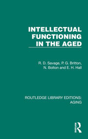 Intellectual Functioning in the Aged book cover