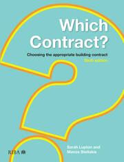 Which Contract?: Choosing The Appropriate Building Contract book cover